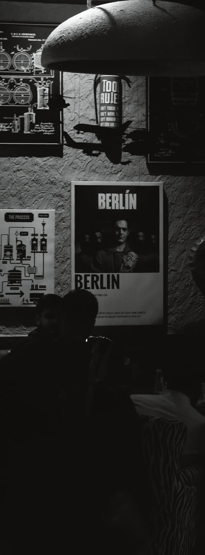 Moody bar vibes.​